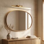 Koupelnové nástěnné LED svítidlo SWE006-1W 73cm GOLD OSW-20105