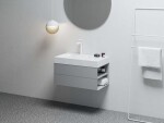 RAVAK - Lite Umyvadlová skříňka 80x45x43 cm, 2 zásuvky, Smoke Grey X000001889