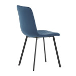 Jídelní židle, modrá, sametová látka, DCL-973 BLUE4