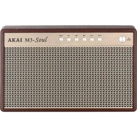 AKAI M3 SOUL hnědá / Bezdrátový reproduktor / Bluetooth / 20W / 2x USB / AUX (4905192533540)