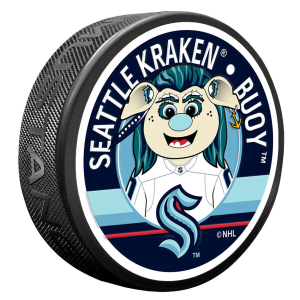 Mustang Puk Seattle Kraken NHL Buoy Mascot Textured Puck