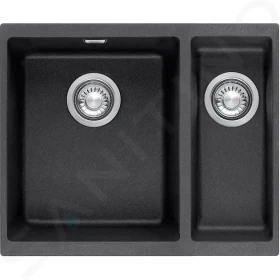 Franke Tectonitový dřez SID 160/2, 56x44 cm, černá 125.0363.804