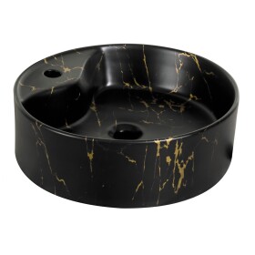 KERRA - Umývadlo na desku KR-138 MARBLE BL/G 5907548118431