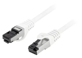 Lanberg CAT8.1 S/FTP 1,5m bílá / Patch kabel / RJ45 / LSZH / 40 Gbit/s (PCF8-10CU-0150-W)