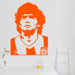 Samolepka Diego Maradona Barva: bílá, Velikost: 100 x 70 cm