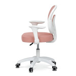 Dětská židle, výškově nastavitelná, růžová síťovina, KA-K1062 PINK