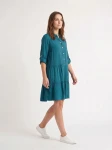 HOSH Dámské košilové šaty Spirit tyrkysove Velikost: XXL/3XL