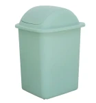 BELLI E FORTI Odpadkový koš FLIP zelený / výklopné víko / plast / 18 l / výška 39 cm