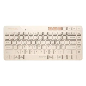 A4tech FStyler FBK26C AS béžová / Bezdrátová klávesnice / CZ layout / Bluetooth / 2.4GHz USB-A Nano přijímač (FBK26CAS-CL)
