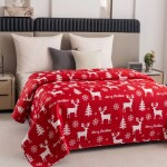 Vánoční deka se soby Šířka: 170 cm | Délka: 210 cm