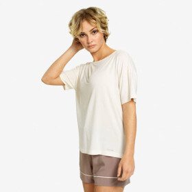 Dámské triko na spaní béžová Calvin Klein béžová XL