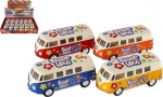 Autobus Kinsmart VW Classical kov/plast 13cm na zpětné natažení