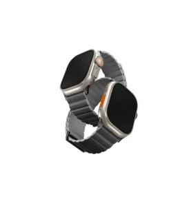 UNIQ Revix Premium Edition Reversible Magnetic řemínek pro Apple Watch 49 45 44 42 mm - CHARCOAL (šedá) (8886463684283)