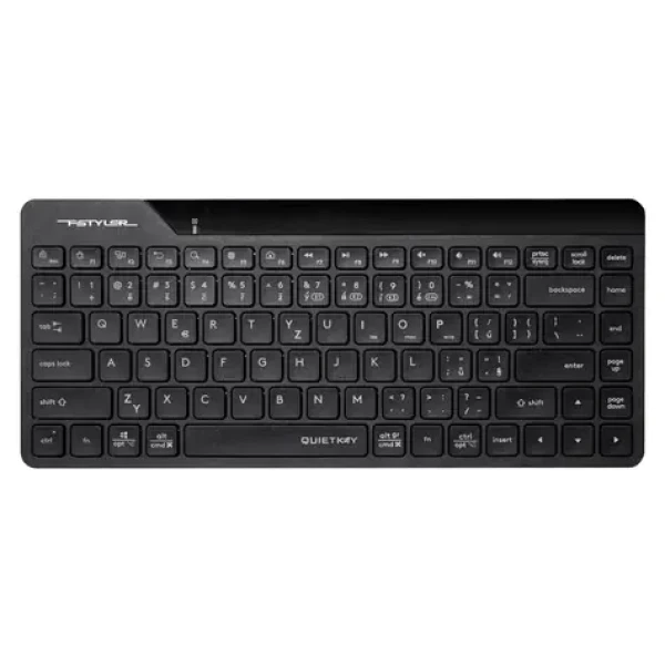 A4tech FStyler FBK22 AS černá / Bezdrátová klávesnice / CZ layout / Bluetooth / 2.4GHz USB-A Nano přijímač (FBK22AS-BK)