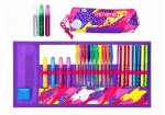 Mitama Mitama, 62908-90157, rolovací pouzdro s glitter psacími pomůckami, fialová, 26 ks