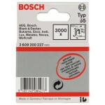 Úzká sponka do sponkovačky, typ 55, laminovaná - 6 x 1,08 x 28 mm 1000 ks Bosch Accessories 1609200375 Rozměry (d x š) 2