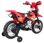 Mamido Dětská elektrická motorka Cross Force červená