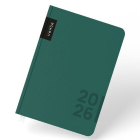 Diář A5 denní 2026 VERDE zelená