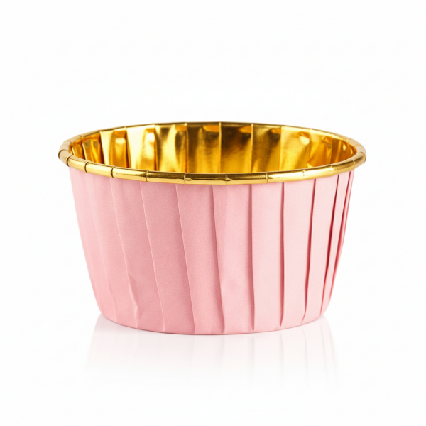 Cake star Samonosné košíčky růžovo-zlaté 50ks