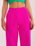 Dámské kalhoty WN SP 8247.64 Neon fuchsie - Rue Paris neonová růžová L