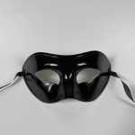 Ptakoviny.cz Škraboška černá plast na zavázání