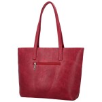 Módní dámská koženková kabelka na rameno Avery, vínová