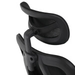 Židle kancelářská, nastavitelný podhlavník, potah černá síťovina mesh, mechanika permanent kontakt