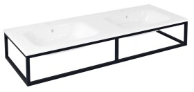SAPHO - SKA konzole pod umyvadlo/desku 140x22x51cm, černá mat SKA840