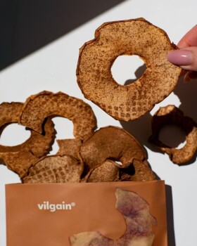 Vilgain Jablečné chipsy – skořice 30 g