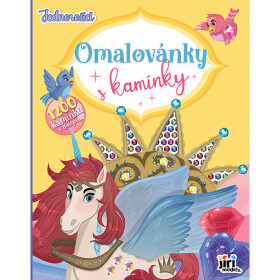 Jiri Models Jiri Models, 4662-0, kreativní omalovánky s šatony/třpytivými kameny, Jednorožci