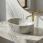 REA - Umyvadlo na desku Amelia Ruststone 48 REA-U0625