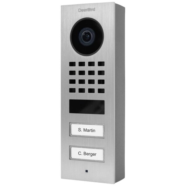 DoorBird D1102V Aufputz Wi-Fi, LAN domovní IP/video telefon venkovní jednotka, Nerezová ocel V4A (s práškovým nástřikem), 423866775