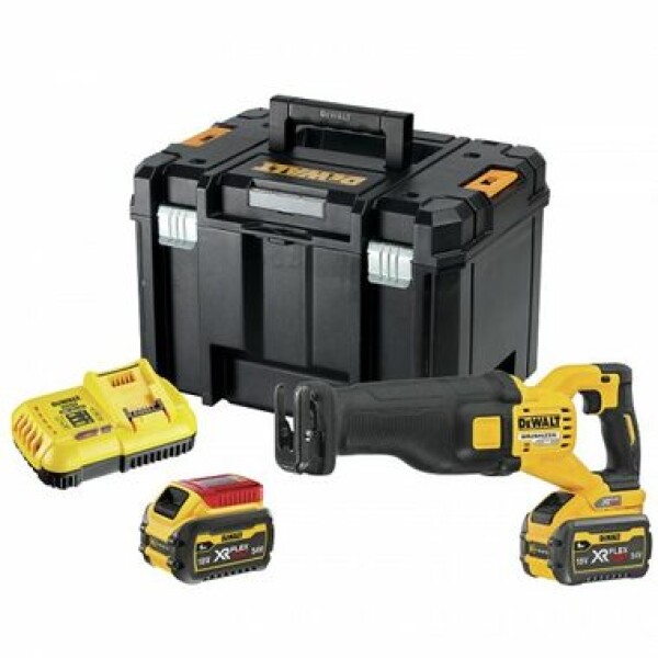 DeWalt DCS389X2 / Aku pila ocaska / 54V / 3.000 zdvihů-min / 2x Aku 9.0 Ah / nabíječka / kufr (DCS389X2)