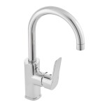 Dřezová baterie SAT Cube Way bez výpusti chrom CU280 CU280