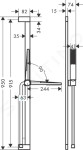 HANSGROHE - Pulsify E Set sprchové hlavice, tyče a hadice, EcoSmart, chrom 24380000