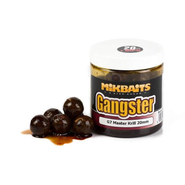 Mikbaits Boilie Gangster v dipu GSP Black Squid 250ml - 24mm,Mikbaits Boilie Gangster v dipu GSP Black Squid 250ml - 24mm