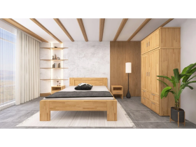 HP-Nábytek Dvoulůžková postel MONTANA SUPRA - BUK ROZMĚR: 180 x 200 cm