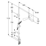 KLUDI - Fizz Sprchová souprava Dual Shower System, chrom 6709305-00