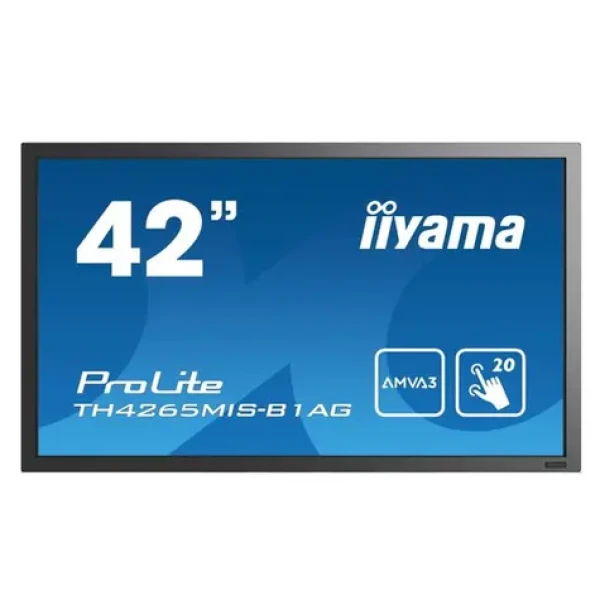 42 IIYAMA TH4265MIS-B1AG černá / AMVA3 Dotykový / 1920 x 1080 / 16:9 / 6.5 ms / 350cd / 3000:1 / VGA+HDMI+Kompo / repro (TH4265MIS-B1AG)