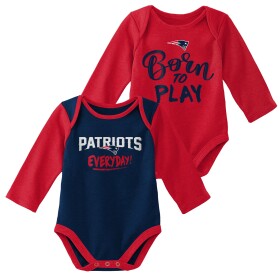 Outerstuff Dětské body New England Patriots NFL Born to Play Baby Body Set (2 ks)