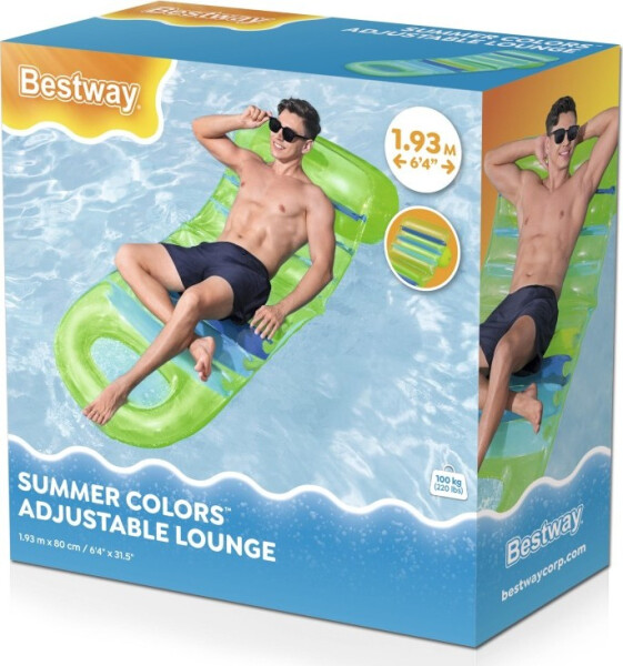 Lehátko nafukovací Summer nastavitelné opěradlo - Alltoys Bestway