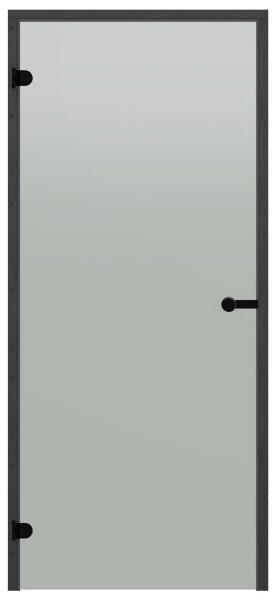 Dveře do sauny HARVIA 8x19, satinované 790x1890 mm, borovice, černý rám CD81905BLL