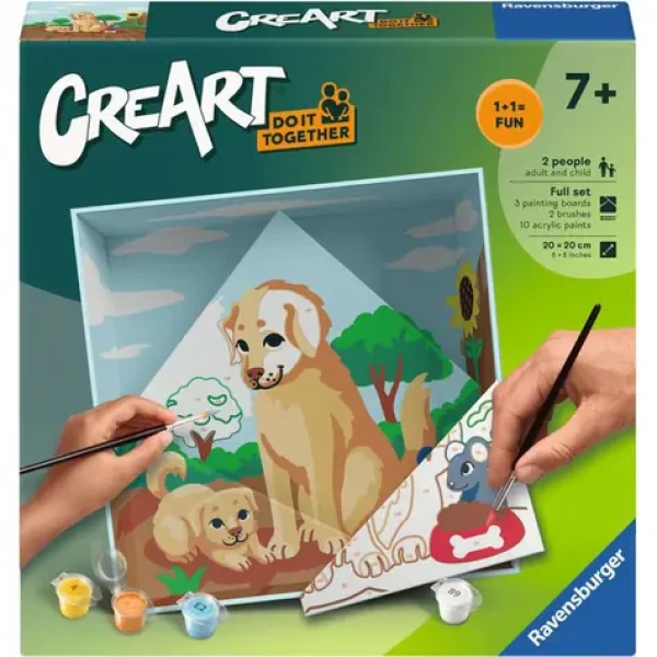 Ravensburger CreArt Do it together – Psi – malování podle čísel
