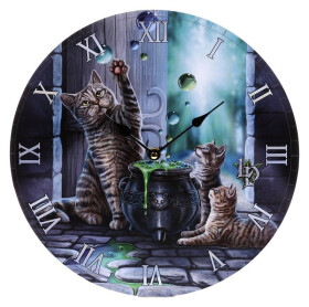 Nástěnné hodiny - Hubble Bubble: Kočka a koťata