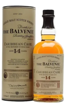 Balvenie Caribbean Cask 14 YO / Whisky / Single malt / Speyside, Skotsko / 43 % / 0,7 l (5010327524566)
