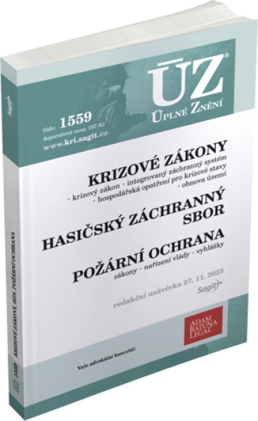 ÚZ 1559 Krizové zákony, HZS, Požární ochrana, Obnova území (poškozená)