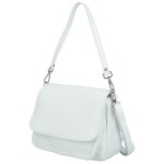 Stylová dámská kožená crossbody kabelka Keolla, bílá
