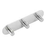 SAPHO - Samolepící trojháček, kulatý, nerez mat 32203