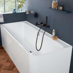 VILLEROY & BOCH - Collaro Vana 180x80 cm s panelem, odtokovou a přepadovou soupravou, bílá UBA180COR9CL00VD01