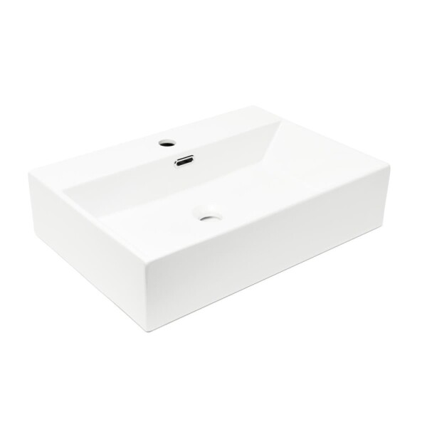 Umyvadlo SAT Cube Way 60x42 cm otvor pro baterii uprostřed SATCW6042 SATCW6042
